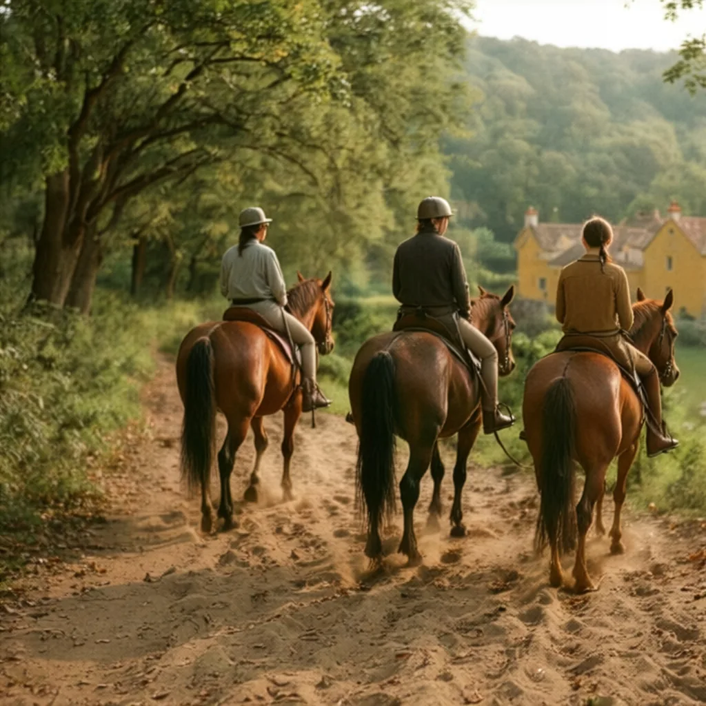 Balade à cheval en Dordogne, autour de Saint-Paul-de-Serre