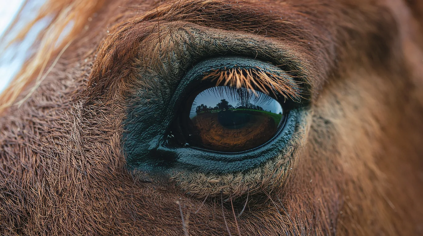 Un regard de cheval au Les Écuries du Rosier, Saint-Paul-de-Serre